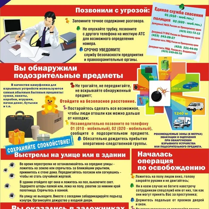 ОБЩИЕ РЕКОМЕНДАЦИИ ГРАЖДАНАМ ПО ДЕЙСТВИЯМ ПРИ УГРОЗЕ СОВЕРШЕНИЯ ТЕРРОРИСТИЧЕСКОГО АКТА